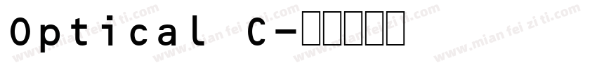 Optical C字体转换